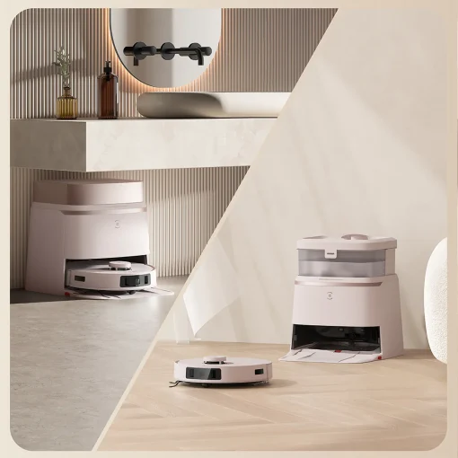Robot hút bụi Ecovacs T30 Pro Omni – Trắng/ Đen