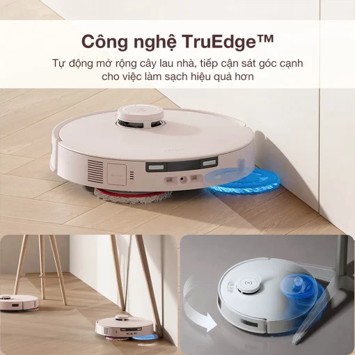 Robot hút bụi Ecovacs T30 Pro Omni – Trắng/ Đen
