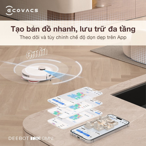 Robot hút bụi lau nhà Ecovacs Deebot T30 Omni – Best Seller