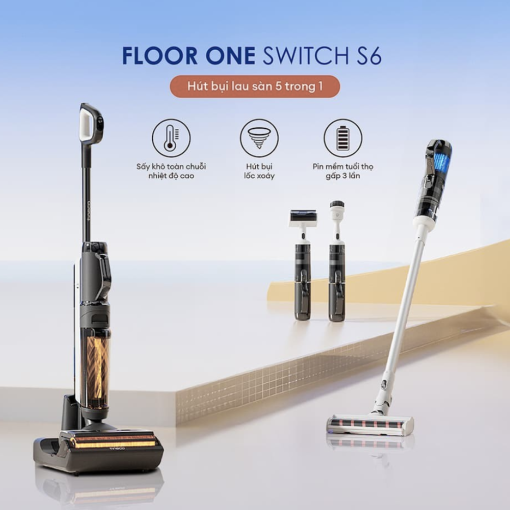 Máy hút bụi lau nhà cầm tay Tineco Floor One Switch S6